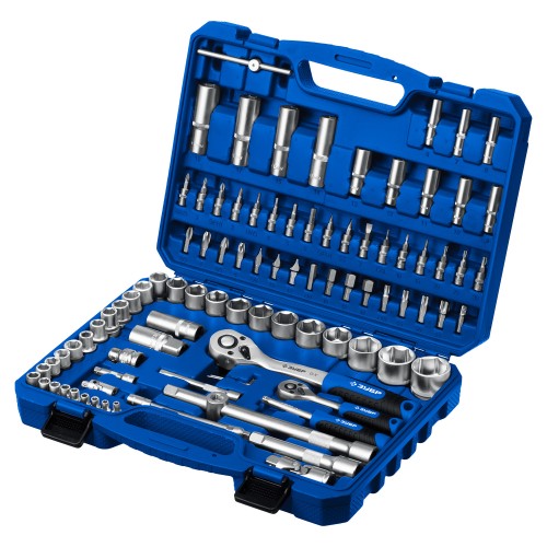 ЗУБР А-94, 94 предм., (1/2″ + 1/4″), универсальный набор инструмента, Профессионал (27635-H94)