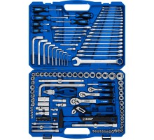 ЗУБР Универсал-142, 142 предм., (1/2″+ 3/8″+ 1/4″), универсальный набор инструмента, Профессионал (27670-H142)