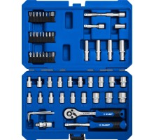 ЗУБР А-57, 57 предм., (1/4″), универсальный набор инструмента, Профессионал (27671-H57)