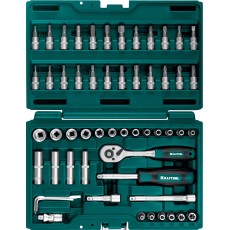 KRAFTOOL X-Drive, 57 предм., (1/4″), универсальный набор инструмента (27885-H57)