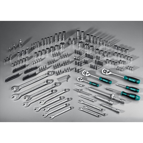 KRAFTOOL X Drive, 216 предм., (1/2″+3/8″+1/4″), универсальный набор инструмента (27888-H216)