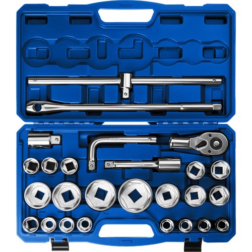 ЗУБР НКТ-26, 26 предм., (3/4″+1″), набор инструмента для крупногабаритной техники, Профессионал (27660-H26)