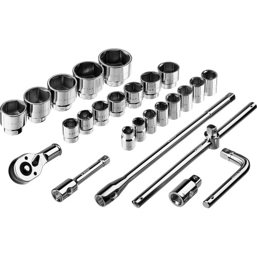 ЗУБР НКТ-26, 26 предм., (3/4″+1″), набор инструмента для крупногабаритной техники, Профессионал (27660-H26)