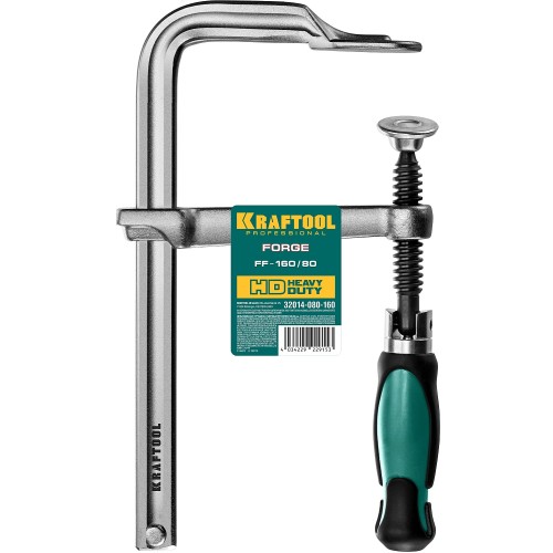 KRAFTOOL Forge FF-160/80, 80 х 160 мм, цельнокованая струбцина F (32014-080-160)