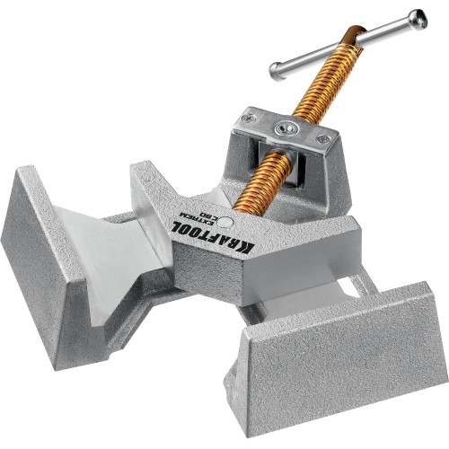 KRAFTOOL Extrem C90, глубина зажима 90 мм, экстрамощная стальная угловая струбцина для сварочных работ (32201)