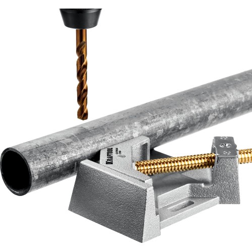 KRAFTOOL Extrem C90, глубина зажима 90 мм, экстрамощная стальная угловая струбцина для сварочных работ (32201)