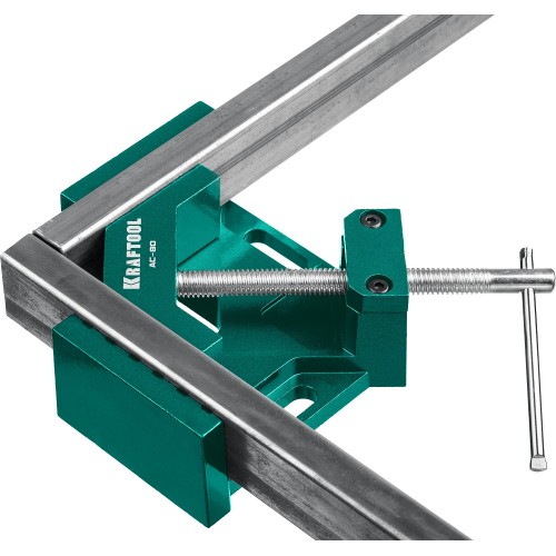 KRAFTOOL AC-80, глубина зажима 70 мм, мощная алюминиевая угловая струбцина (32202)