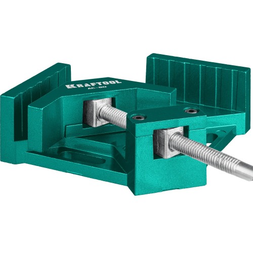 KRAFTOOL AC-80, глубина зажима 70 мм, мощная алюминиевая угловая струбцина (32202)