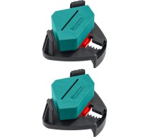 KRAFTOOL CCS, два диапазона зажима 10 - 22/22 - 40 мм, 2 шт, пружинный угловой зажим (32205)