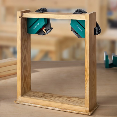 KRAFTOOL CCS, два диапазона зажима 10 - 22/22 - 40 мм, 2 шт, пружинный угловой зажим (32205)