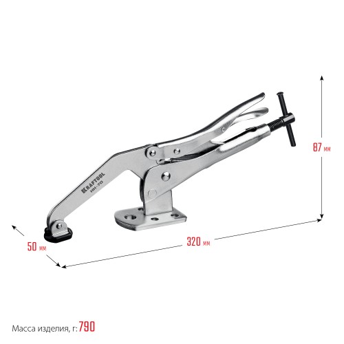KRAFTOOL SS-9, 92 х 62 мм, зажимная струбцина (32220)