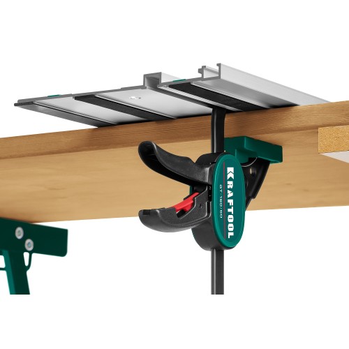 KRAFTOOL GT-160/60, 160/60 мм, универсальная, быстрозажимная, в T-track, пистолетная струбцина (32237)