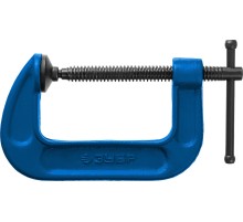 ЗУБР ПСС-80, 75 мм,чугунная струбцина тип С (G-образная), Профессионал (32245-075)