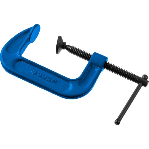 ЗУБР ПСС-80, 75 мм,чугунная струбцина тип С (G-образная), Профессионал (32245-075)