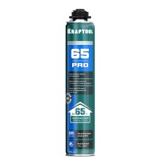 KRAFTOOL PRO 65, 850 мл, пистолетная, всесезонная, SVS, не залипающий клапан, выход до 65 л, монтажная пена (41184)