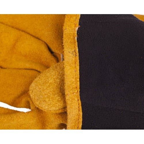 ЗУБР ЭКСПЕРТ утепленные 350 мм, XL (10), спилковые, для сварки и тяжелых механических работ, термостойкие краги, Профессионал (11335-XL)