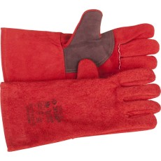 ЗУБР ЭКСПЕРТ 350 мм, XL (10), с подкладкой, спилковые, для сварки и тяжелых механических работ, термостойкие краги, Профессионал (11334-XL)