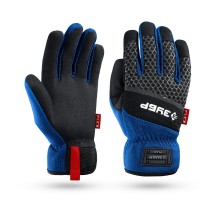 ЗУБР FLEX р.L (9), синие, профессиональные комбинированные перчатки, работа с сенсорными экранами, Профессионал (11477-L)