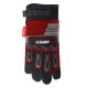 ЗУБР IMPACT р.L (9), красные, профессиональные комбинированные перчатки, антивибрационные, противоударные, Профессионал (11478-L)