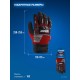 ЗУБР IMPACT р.XL (10), красные, профессиональные комбинированные перчатки, антивибрационные, противоударные, Профессионал (11478-XL)