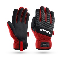 ЗУБР FLEX р.L (9), красные, профессиональные комбинированные перчатки, работа с сенсорными экранами, Профессионал (11479-L)