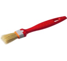 ЗУБР УНИВЕРСАЛ, 25 мм, 1″, светлая натуральная щетина, пластмассовая ручка, все виды ЛКМ, плоская кисть (01015-025)