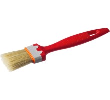 ЗУБР УНИВЕРСАЛ, 38 мм, 1.5″, светлая натуральная щетина, пластмассовая ручка, все виды ЛКМ, плоская кисть (01015-038)