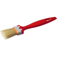 ЗУБР УНИВЕРСАЛ, 38 мм, 1.5″, светлая натуральная щетина, пластмассовая ручка, все виды ЛКМ, плоская кисть (01015-038)