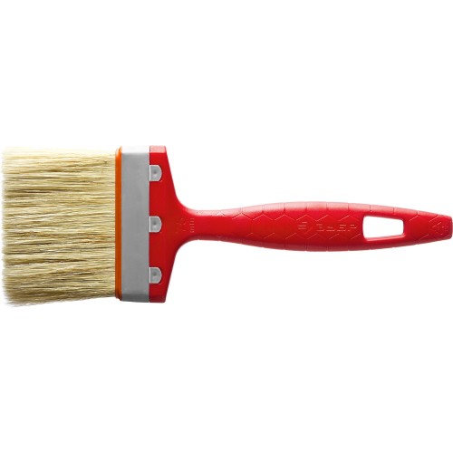 ЗУБР УНИВЕРСАЛ, 75 мм, 3″, светлая натуральная щетина, пластмассовая ручка, все виды ЛКМ, плоская кисть (01015-075)
