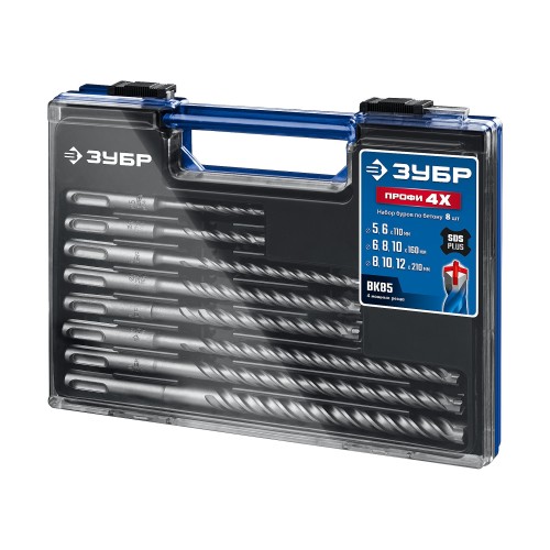ЗУБР ПРОФИ-4Х 8шт набор №1, буры SDS-plus (29313-H8-1)