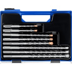 ЗУБР 8 шт: 5/6х110. 6/8/10х160, 8/10/12х210 мм, набор SDS-plus буров, Профессионал (29314-H8)