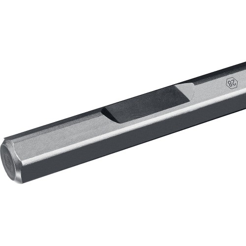 ЗУБР БУРАН, 80 х 400 мм, HEX 28, плоское изогнутое зубило, Профессионал (29372-80-400)