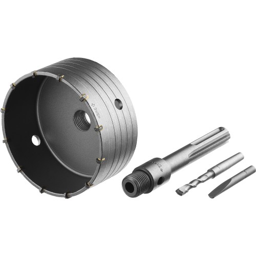 ЗУБР 125 мм, SDS - max, 12Т, коронка по бетону с державкой, Профессионал (2918-125)