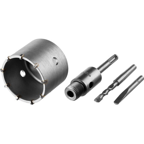 ЗУБР 73 мм, SDS - plus, 8Т, коронка по бетону с державкой, Профессионал (2918-73)