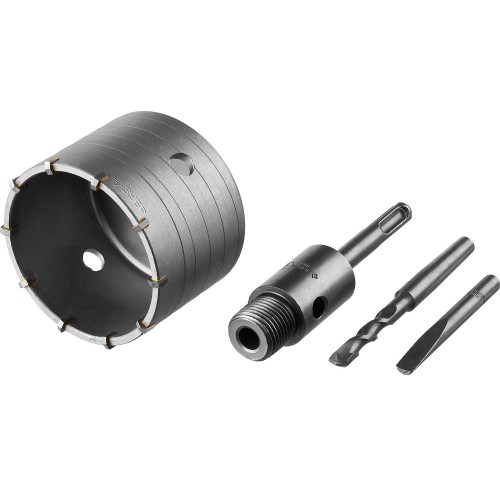 ЗУБР 80 мм, SDS - plus, 10T, коронка по бетону с оснасткой (2918-80)