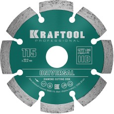 KRAFTOOL LASER-UNIVERSAL 115 мм (22.2 мм, 10х2.2мм), алмазный диск (36680-115)