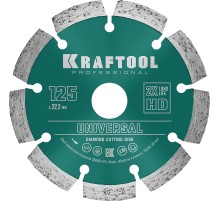 KRAFTOOL LASER-UNIVERSAL 125 мм (22.2 мм, 10х2.4мм), алмазный диск (36680-125)