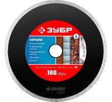 ЗУБР Керамо-22, d 180 мм, (22.2 мм, 5 х 2.2 мм), сплошной алмазный диск (36615-180)