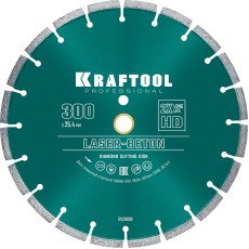 KRAFTOOL LASER-BETON 300 мм (25.4/20 мм, 10х3.2 мм ), алмазный диск (36686-300)