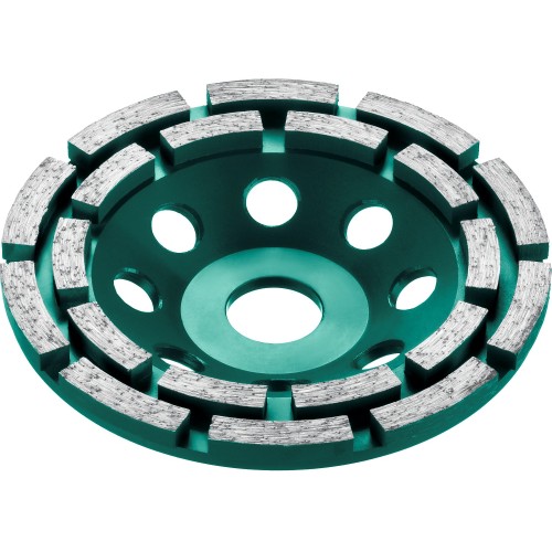 KRAFTOOL Double, d 125 мм, двухрядная алмазная шлифовальная чашка, INDUSTRIAL (33369-125)