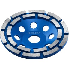 ЗУБР d 125 мм, двухрядная алмазная шлифовальная чашка, Профессионал (33372-125)