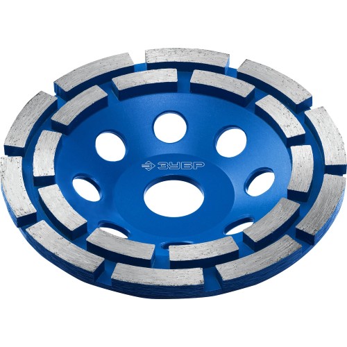 ЗУБР d 125 мм, двухрядная алмазная шлифовальная чашка, Профессионал (33372-125)