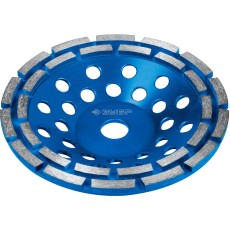 ЗУБР d 180 мм, двухрядная алмазная шлифовальная чашка, Профессионал (33372-180)
