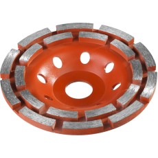 ЗУБР d 125 мм, двухрядная алмазная шлифовальная чашка (33376-125)