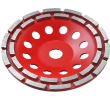 ЗУБР d 180 мм, двухрядная алмазная шлифовальная чашка (33376-180)