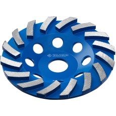 ЗУБР Турбо, d 125 мм, сегментная алмазная шлифовальная чашка, Профессионал (33370-125)