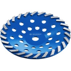 ЗУБР Турбо, d 230 мм, сегментная алмазная шлифовальная чашка, Профессионал (33370-230)