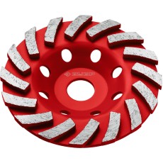 ЗУБР Турбо, d 125 мм, сегментная алмазная шлифовальная чашка (33378-125)