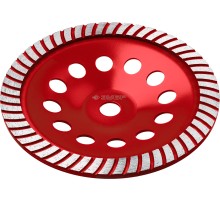 ЗУБР Турбо, d 230 мм, сегментированная алмазная шлифовальная чашка (33375-230)