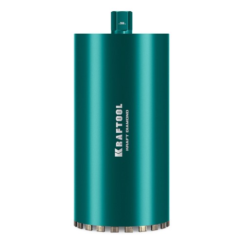 KRAFTOOL DIAMOND 200 мм (450 мм, 1 1/4″, лазерная сварка сегментов), Алмазная Коронка по железобетону (29825-200)